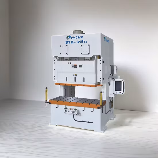 Máquina de prensa elétrica servo de ponto duplo com estrutura C para estampagem ou perfuração de metal